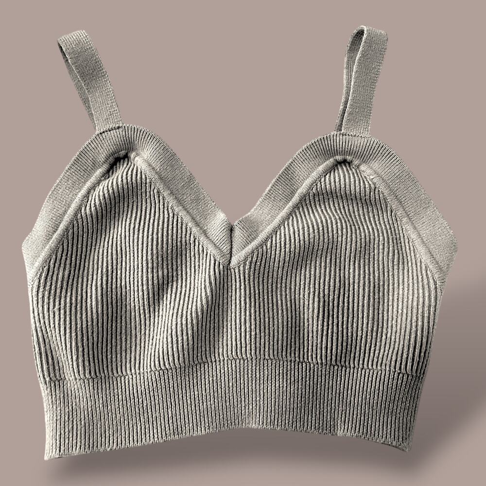 Wild Fable Ribbed Knit Bralette Crop Top - XXS (Fits XXS-S)